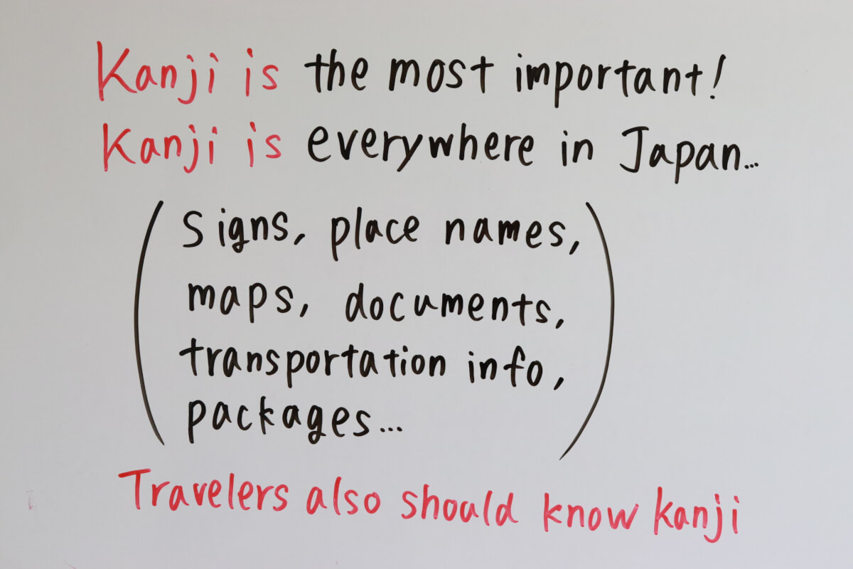 Kanji is the most important