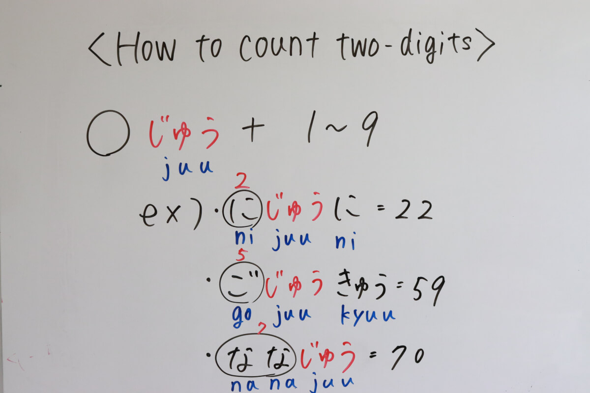 How to count two-digits