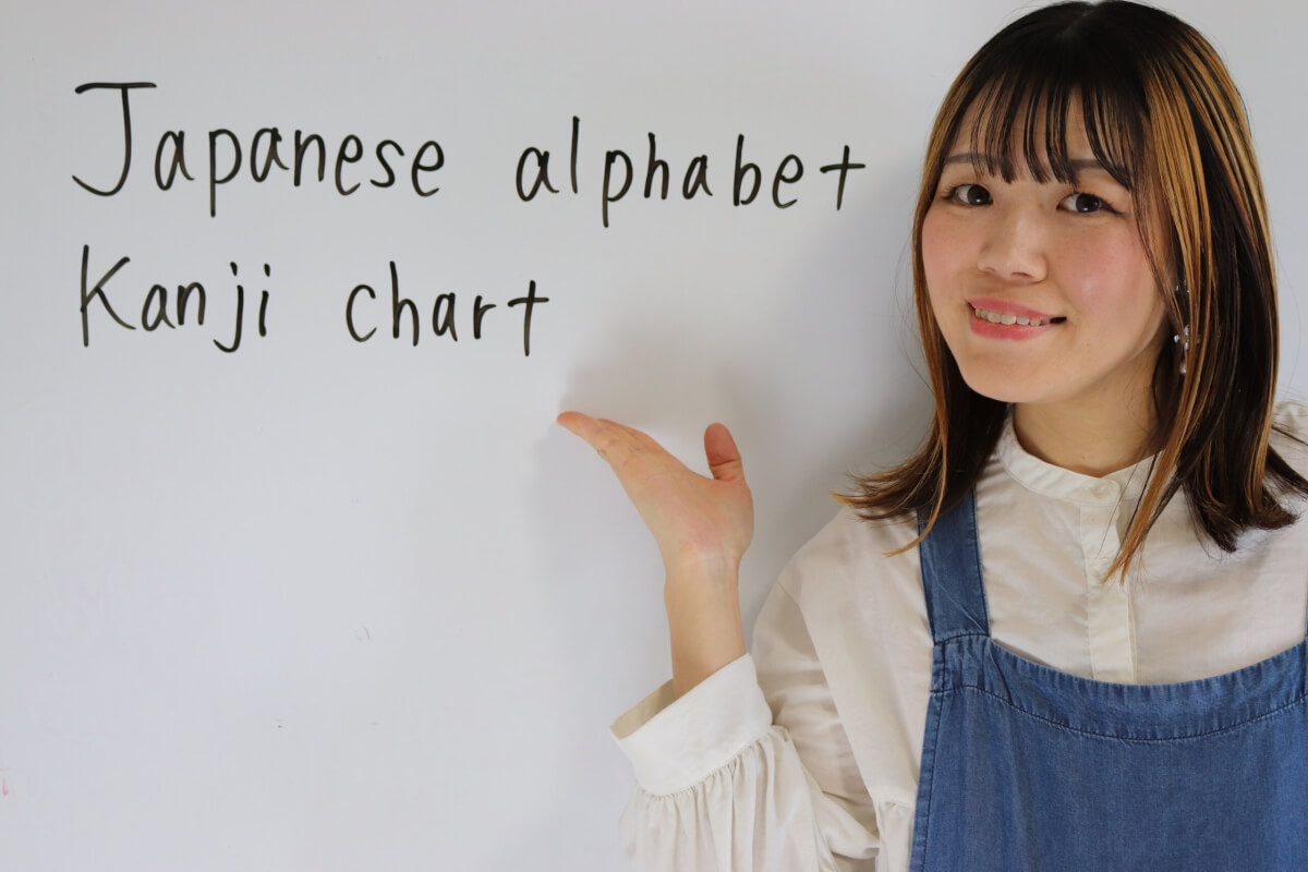 Japanese alphabet kanji chart