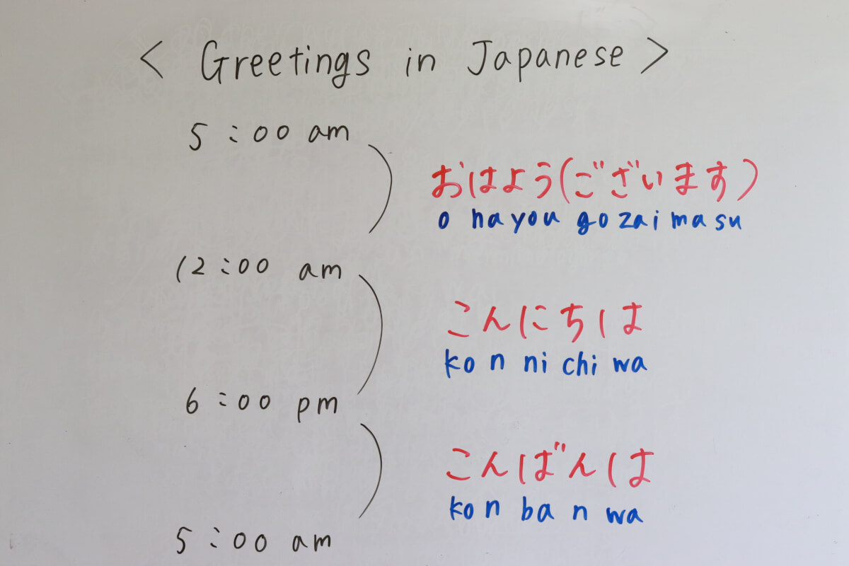 greetings in Japanese